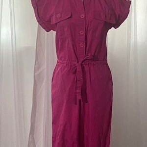 Deluc Jumpsuit Pink Cotton size Small